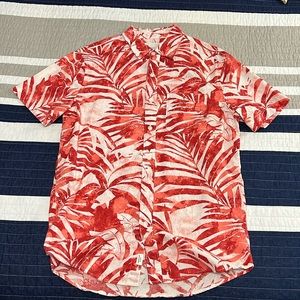 American Eagle - orange/red - Small button down shirt - like new